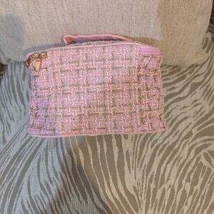 Pink Tweed Women's Bag